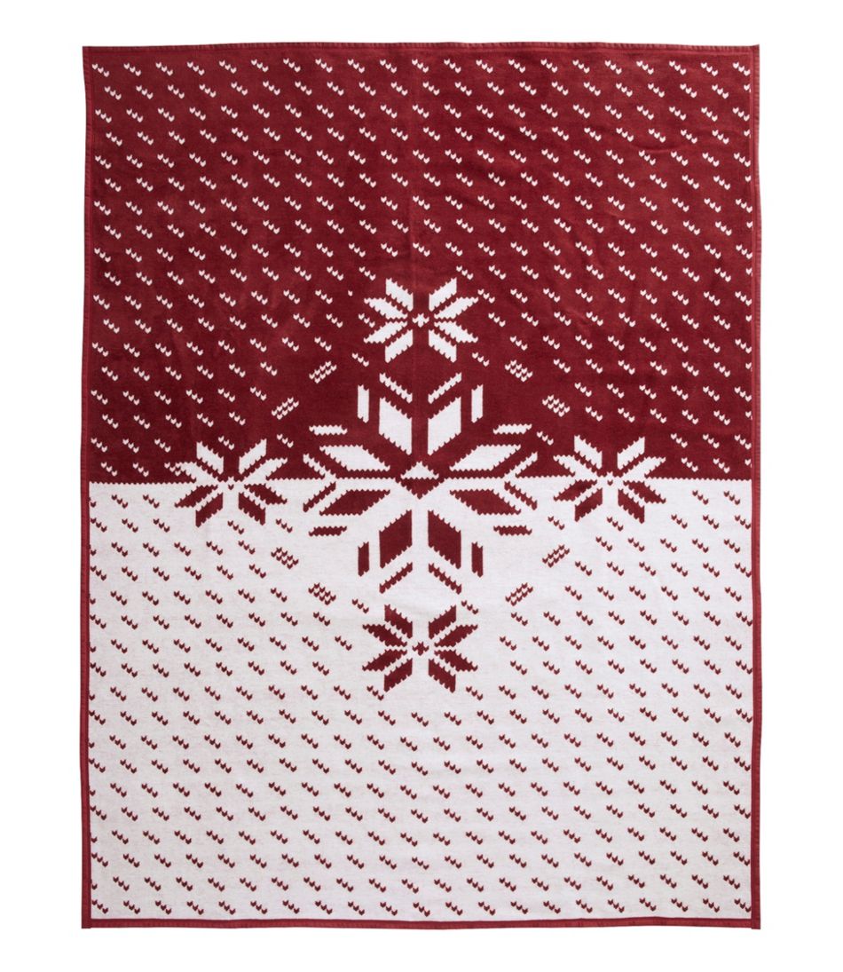 L.L.BeanChappyWrap Cozy Throw Blanket, Bird's-Eye