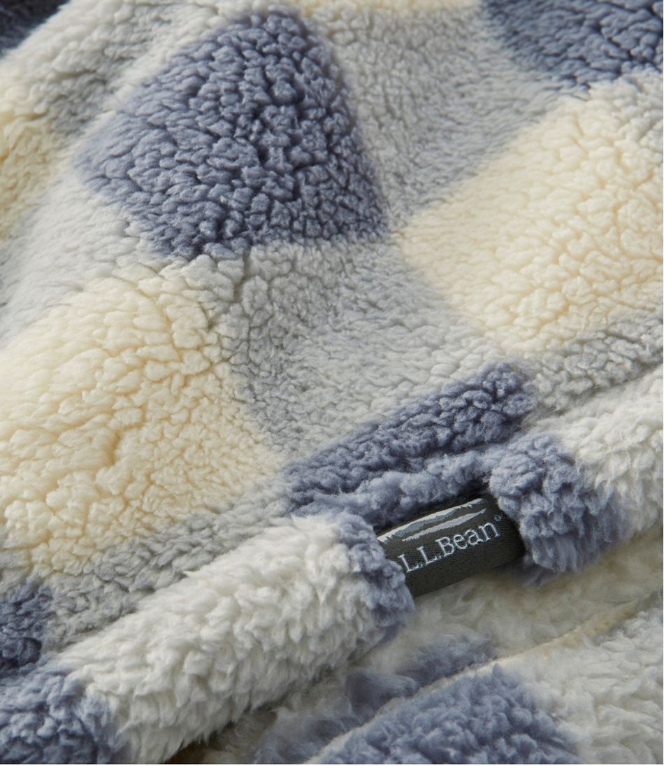 L.L.BeanCozy Sherpa Wearable Throw, Plaid