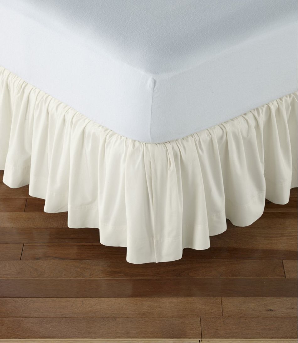 L.L.BeanChambray bed skirt