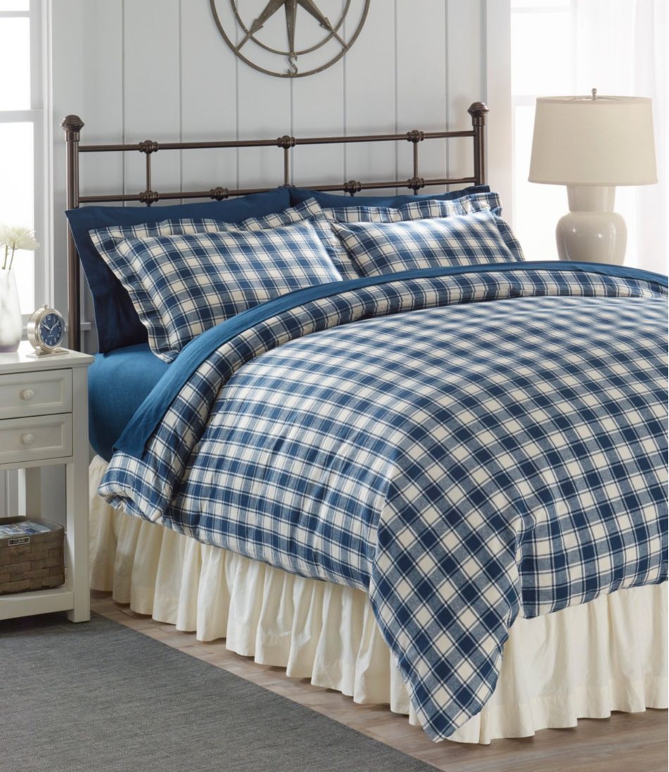 L.L.BeanChambray bed skirt