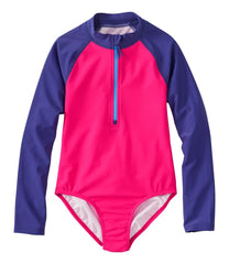 L.L.BeanGirls' Watersports Swimwear, Rashguard One-Piece