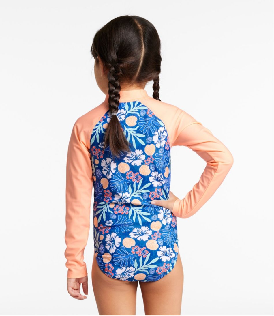 L.L.BeanGirls' Watersports Swimwear, Rashguard One-Piece