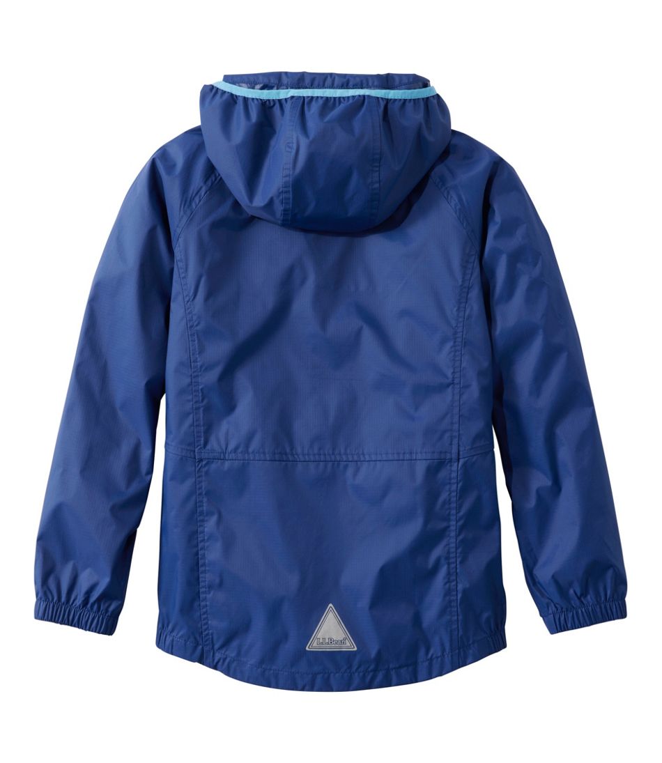 L.L.BeanKids' Wind and Rain Jacket, Reflective Zipper