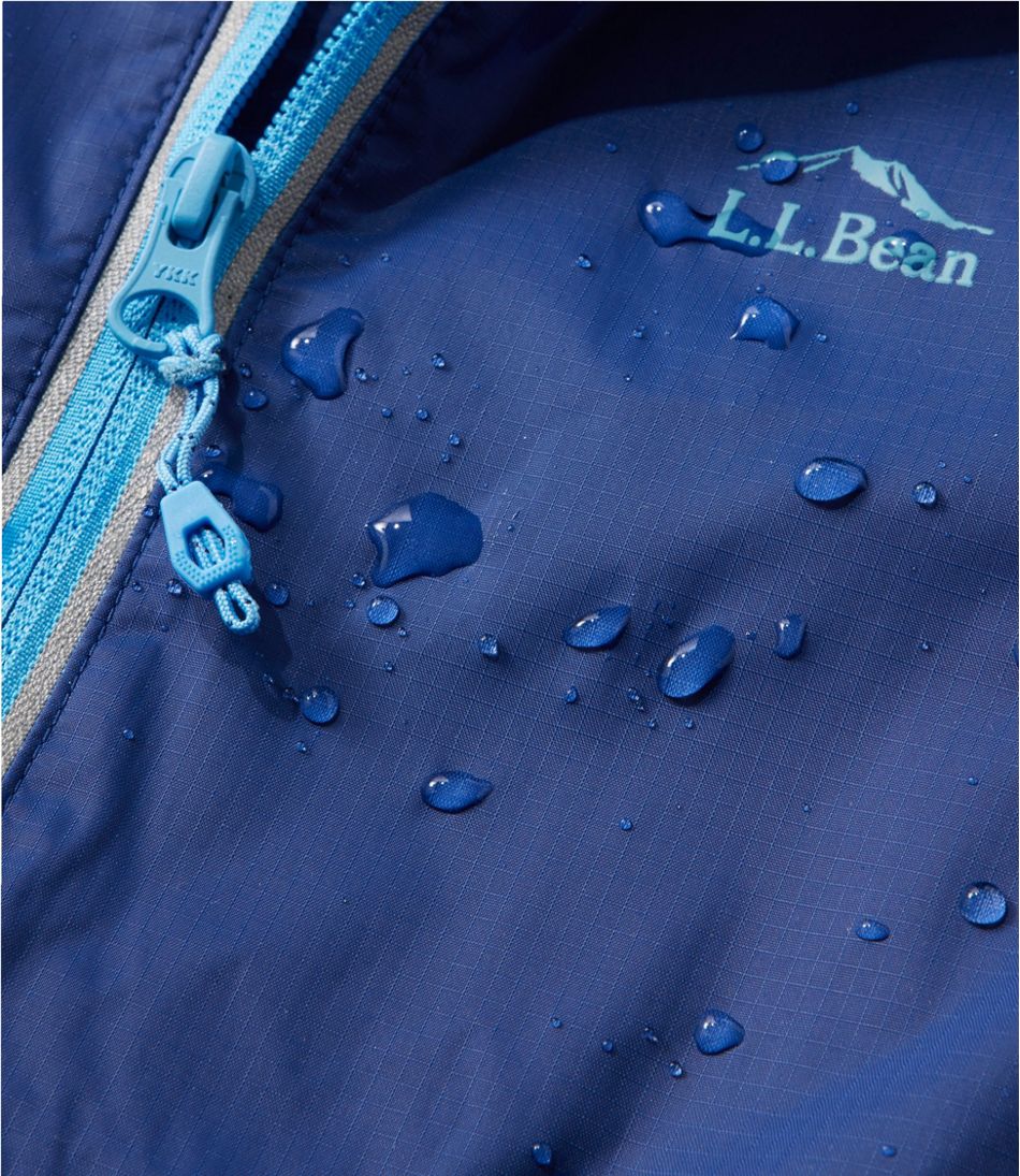 L.L.BeanKids' Wind and Rain Jacket, Reflective Zipper
