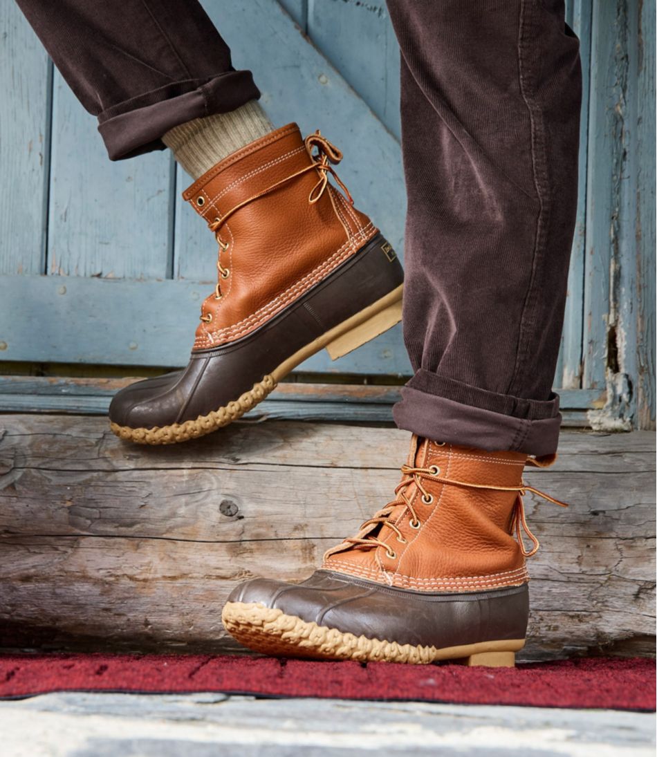 L.L.BeanMen's Bean Boots 8", Flannel-Lined Insulated