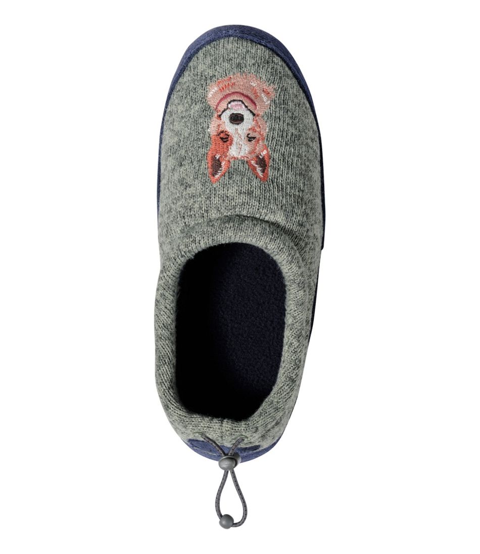 L.L.BeanKids' Sweater Fleece Slippers, Motif
