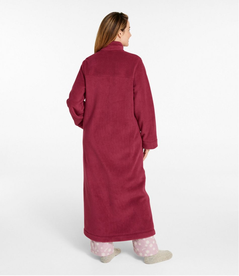 L.L.BeanWomen's Winter Fleece Robe, Zip-Front