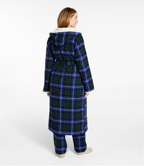 L.L.BeanWomen's Scotch Plaid Flannel Robe, Sherpa-Lined Long