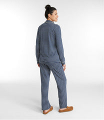 L.L.BeanWomen's Super-Soft Shrink-Free Button Front Pajama Set, Stripe