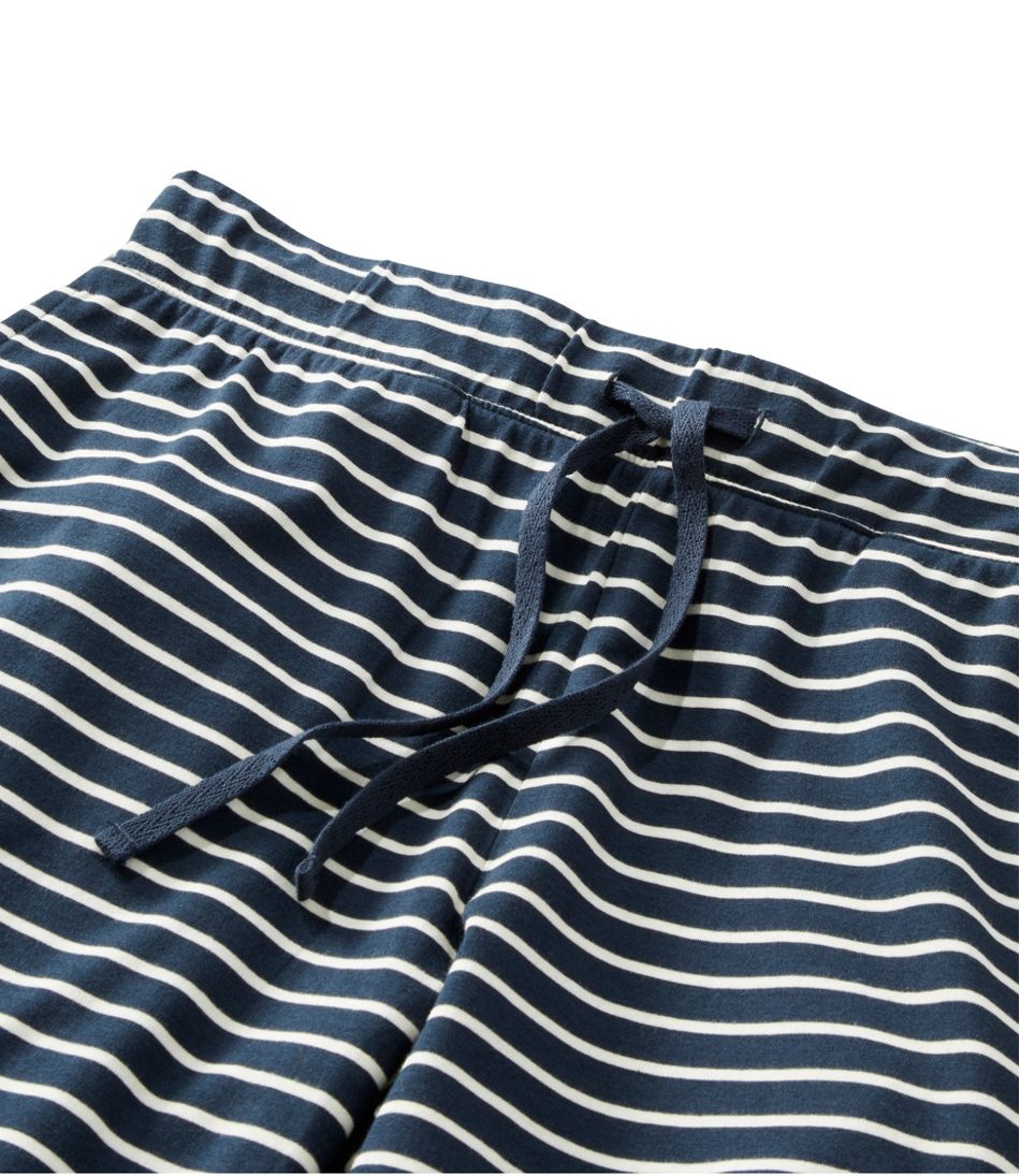 L.L.BeanWomen's Super-Soft Shrink-Free Button Front Pajama Set, Stripe
