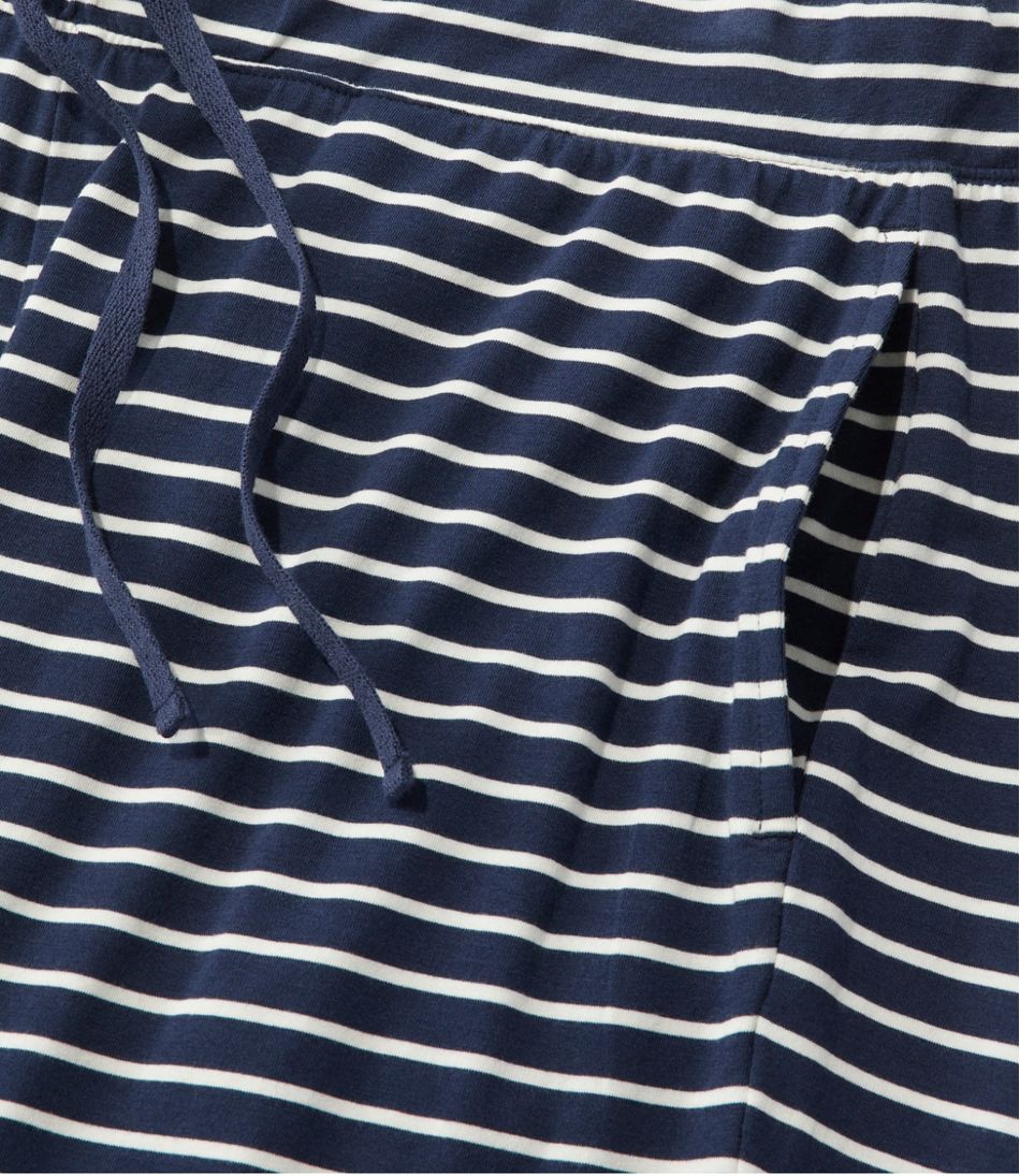 L.L.BeanWomen's Super-Soft Shrink-Free Button Front Pajama Set, Stripe