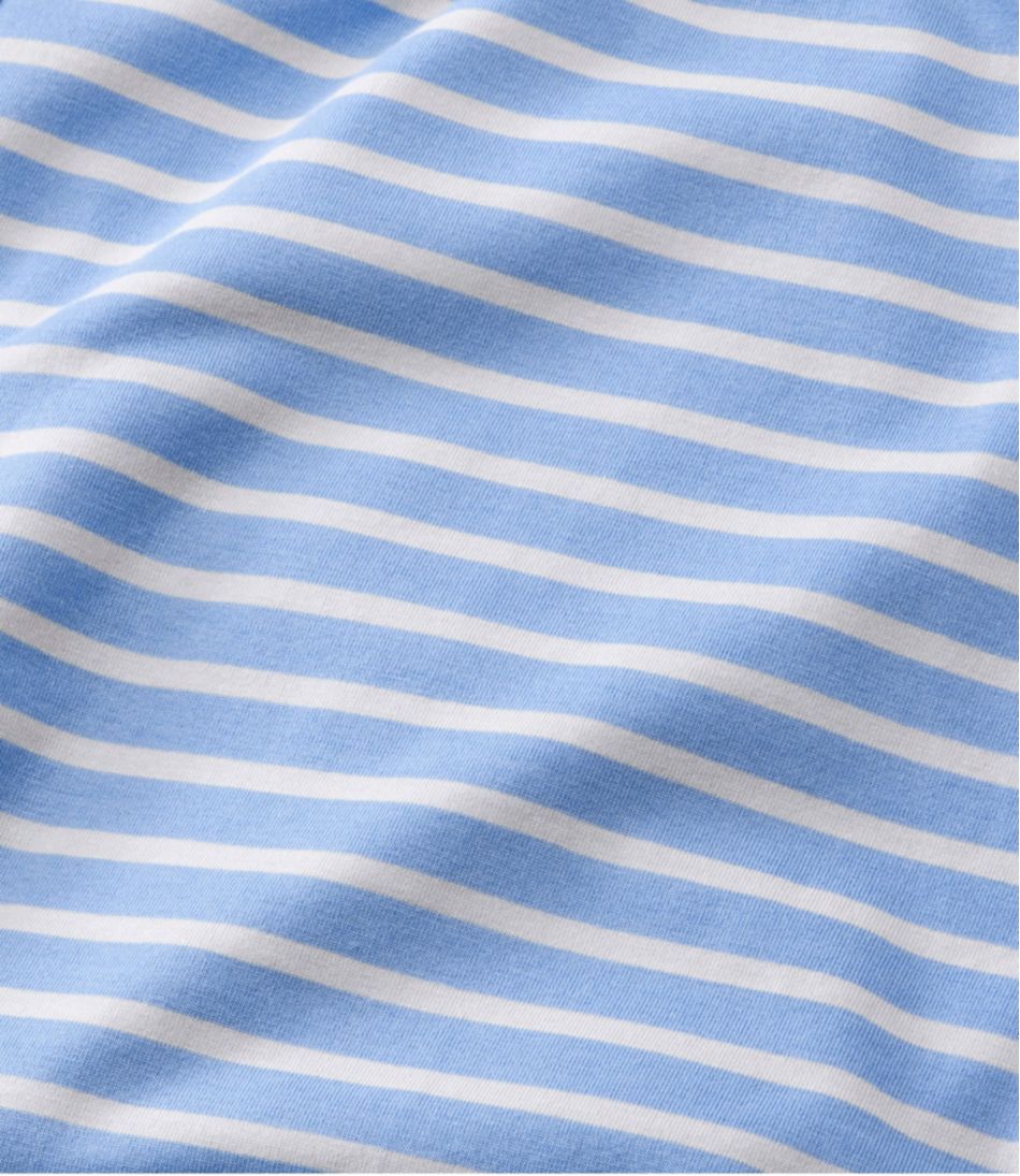 L.L.BeanWomen's Super-Soft Shrink-Free Button Front Pajama Set, Stripe
