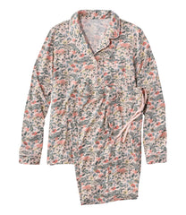 L.L.BeanWomen's Super-Soft Shrink-Free Pajama Set, Button-Front