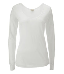 L.L.BeanWomen's Silk Pointelle, Long-Sleeve Scoopneck