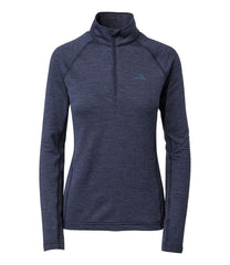 L.L.BeanWomen's Midweight Base Layer Crew Top, 1/4 Zip