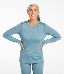 L.L.BeanWomen's Cresta Ultralight 150 Crew Top, Stripe