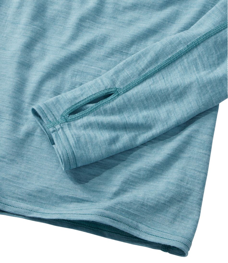 L.L.BeanWomen's Cresta Ultralight 150 Crew Top, Stripe