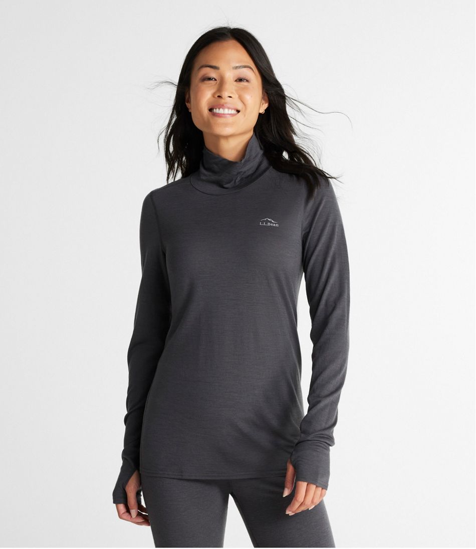 L.L.BeanWomen's Cresta Wool Ultralight 150 Turtleneck