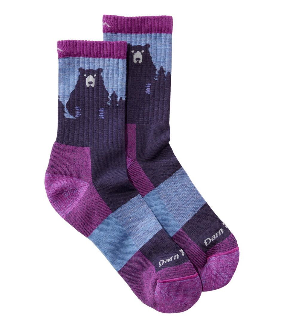 L.L.BeanWomen's Darn Tough Bear Town Micro Crew Hiking Socks