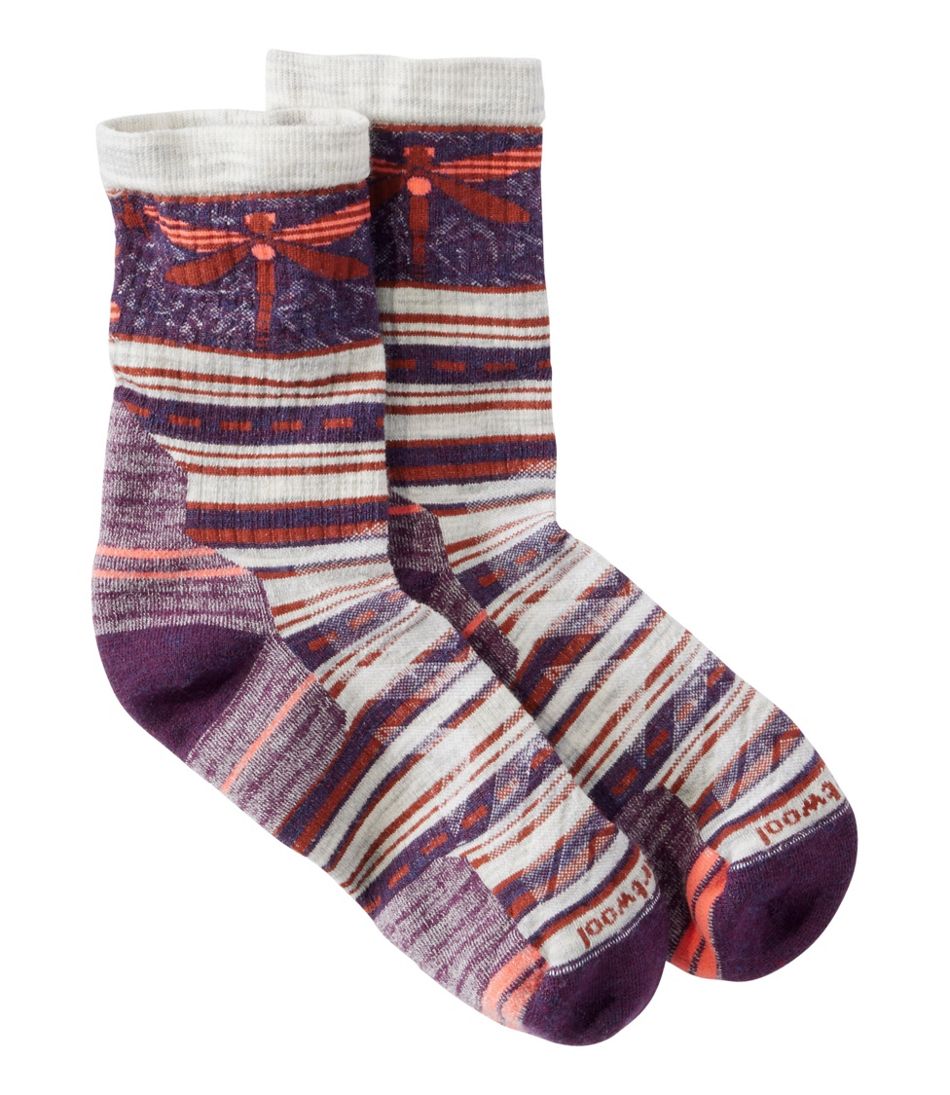 L.L.BeanWomen's Smartwool Hike Targeted Cushion Dragon Socks, Mid-Crew