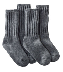 L.L.BeanAdults' Merino Wool Ragg Socks, 10" 2-Pack