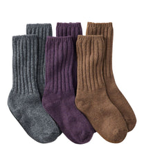 L.L.BeanAdults' Merino Wool Ragg Socks, 3-Pack