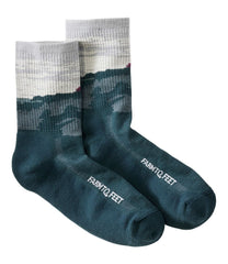 L.L.BeanAdults' Farm to Feet Portland Headlight Lighthouse Light Cushion 3/4 Crew Socks