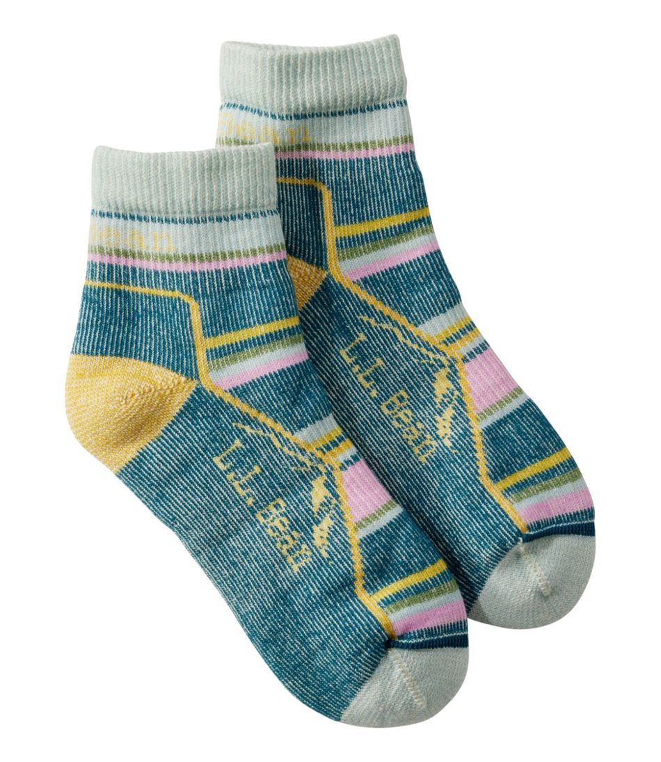 L.L.BeanAdults' Cresta Wool Midweight Hiking Socks, Quarter-Crew