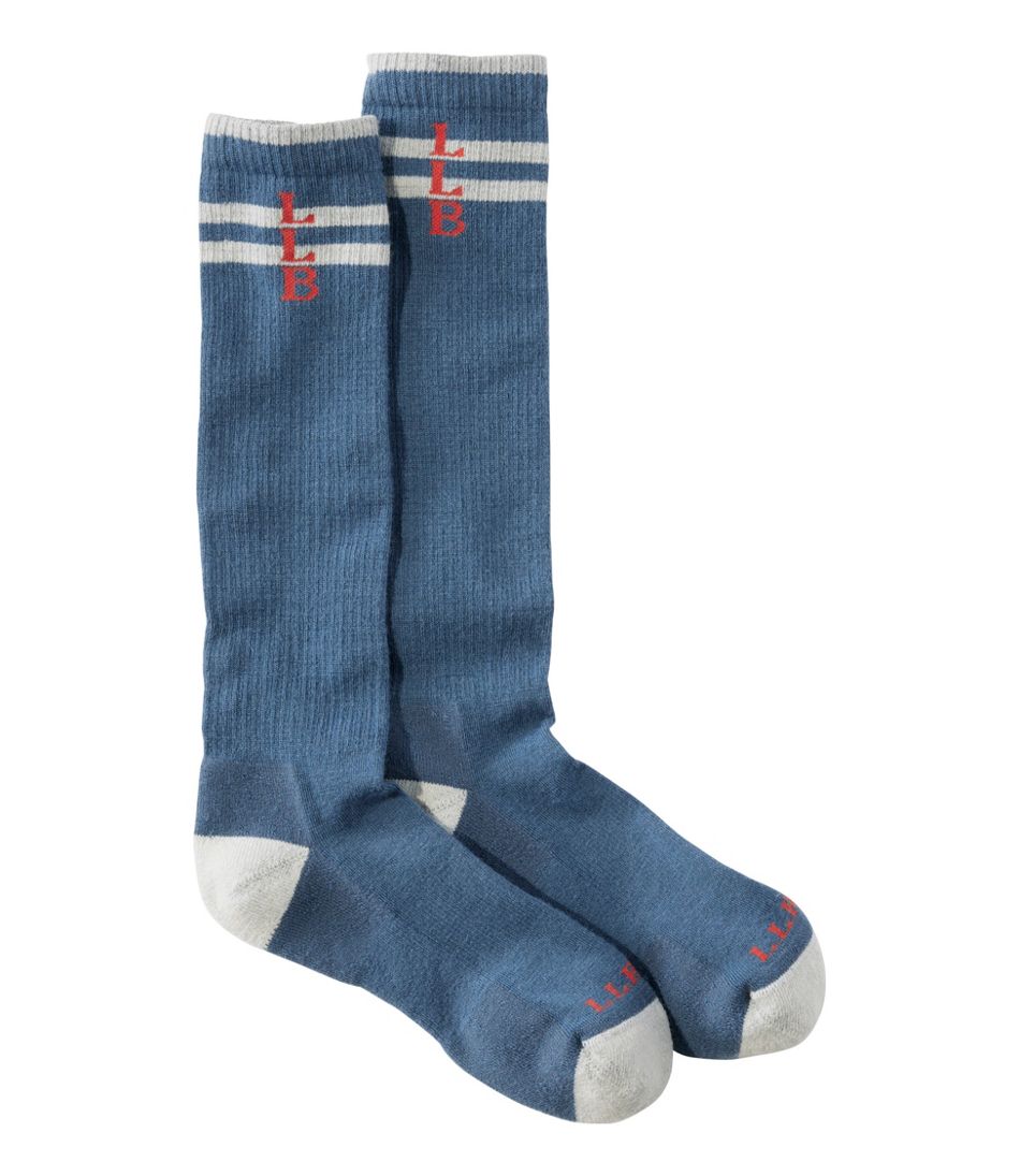 L.L.BeanAdults' Katahdin Over the Calf Hiker Socks, Mountain Stripe