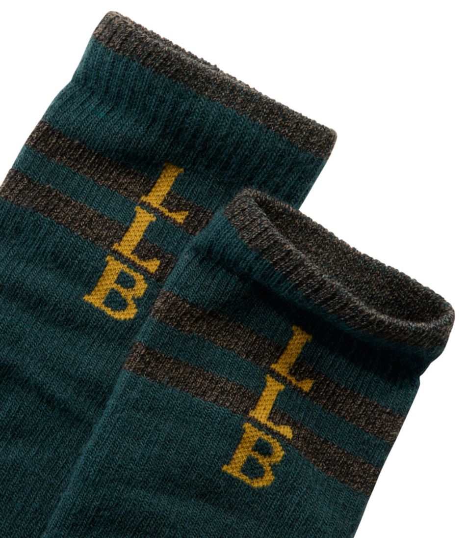 L.L.BeanAdults' Katahdin Over the Calf Hiker Socks, Mountain Stripe