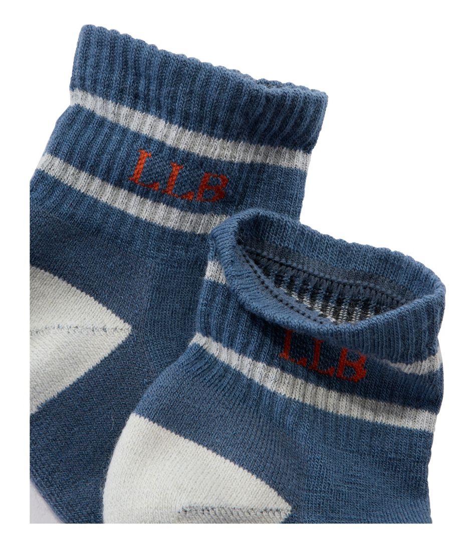 L.L.BeanAdults' Katahdin Hiker Socks, 1/4 Crew Stripe