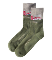 L.L.BeanAdults' Farm to Feet Portland West Quoddy Lighthouse Light Cushion 3/4 Crew Socks