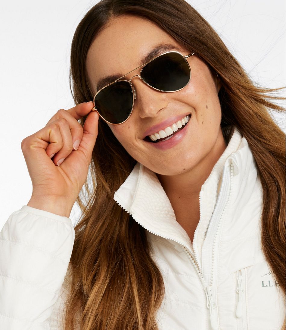 L.L.BeanAdults' Classic Aviator Polarized Sunglasses
