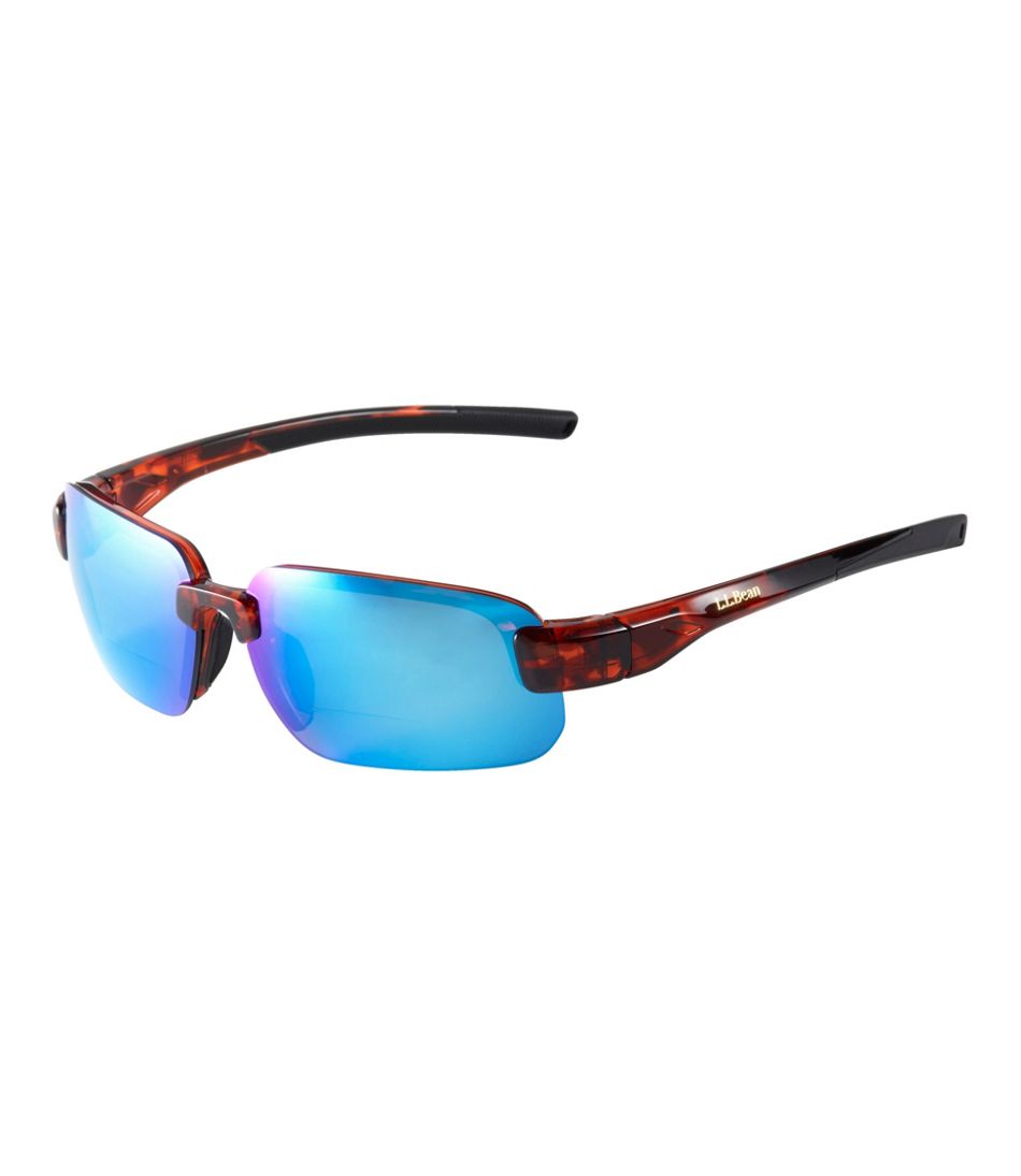 L.L.BeanAdults' Polarized Performance BiFocal Rimless Mirror Sunglasses