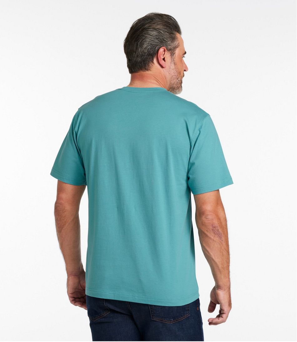 L.L.BeanMen's Carefree Unshrinkable Tee, Traditional Fit Short-Sleeve