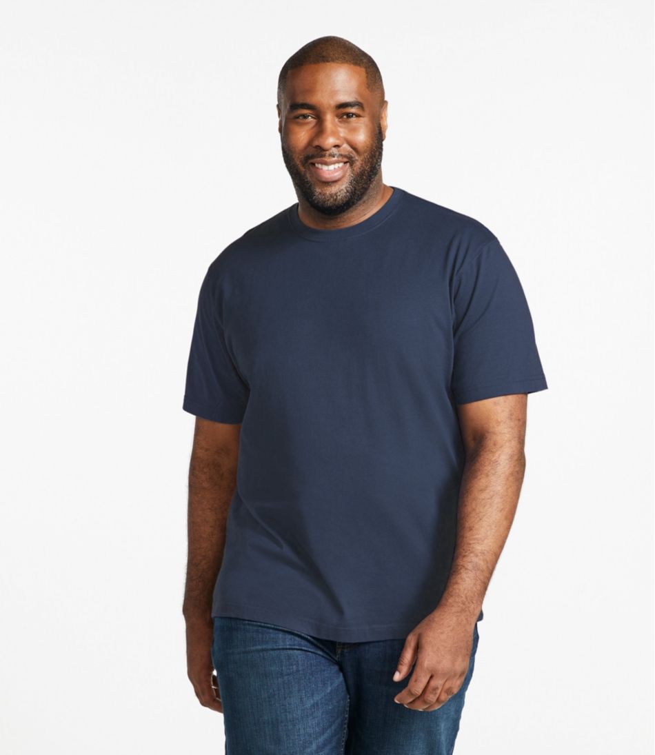 L.L.BeanMen's Carefree Unshrinkable Tee, Traditional Fit Short-Sleeve