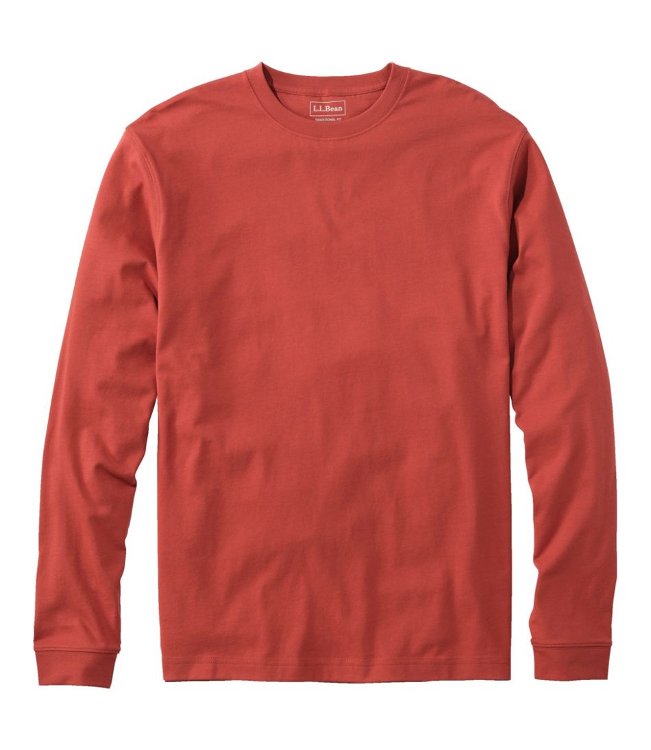 L.L.BeanMen's Carefree Unshrinkable Tee, Traditional Fit, Long-Sleeve