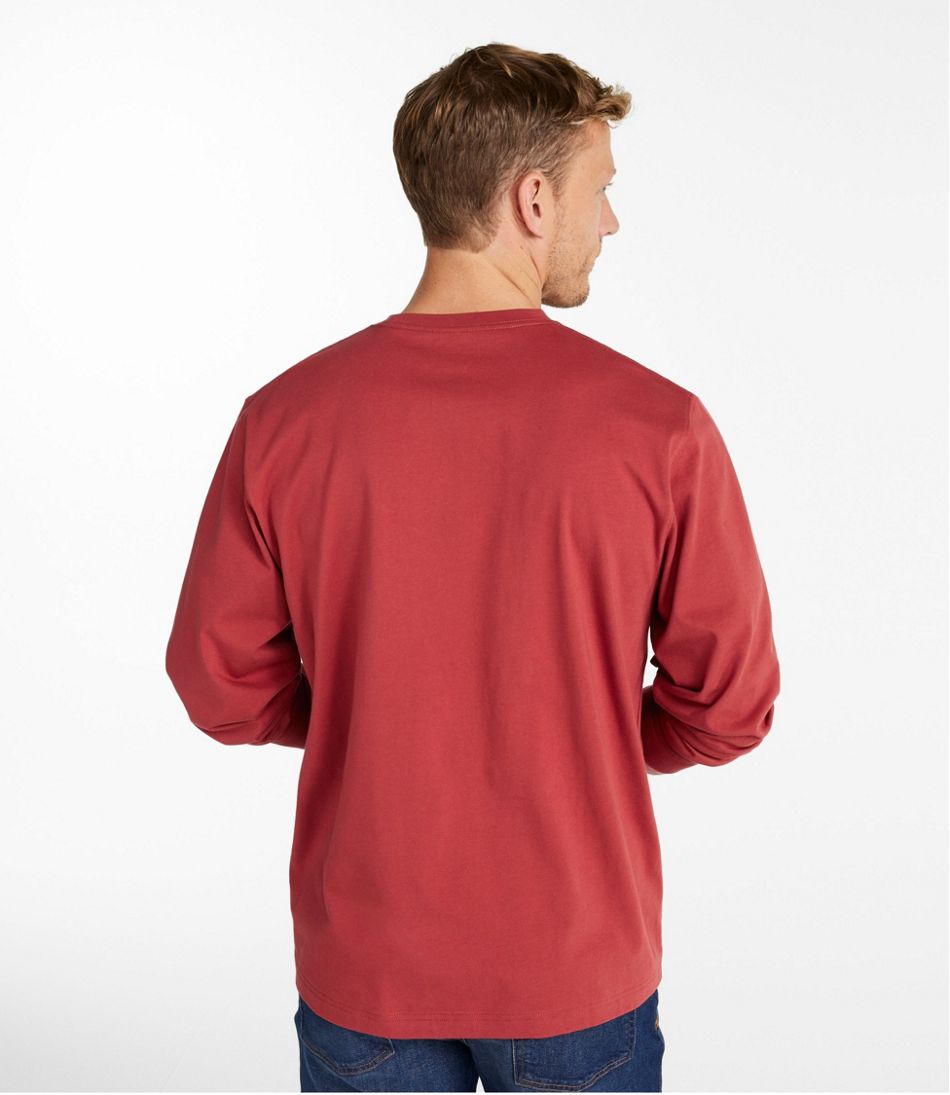 L.L.BeanMen's Carefree Unshrinkable Tee, Traditional Fit, Long-Sleeve