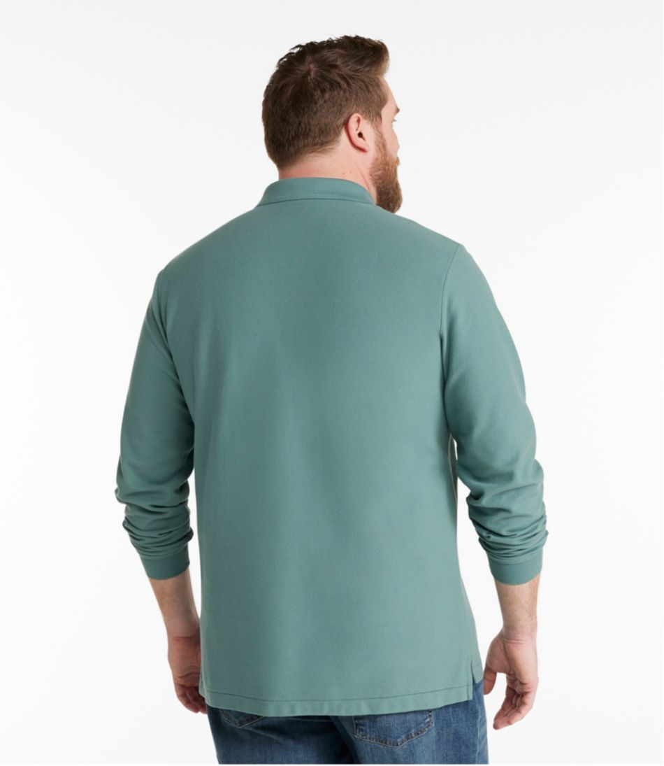 L.L.BeanMen's Premium Double L® Polo, Long-Sleeve Without Pocket
