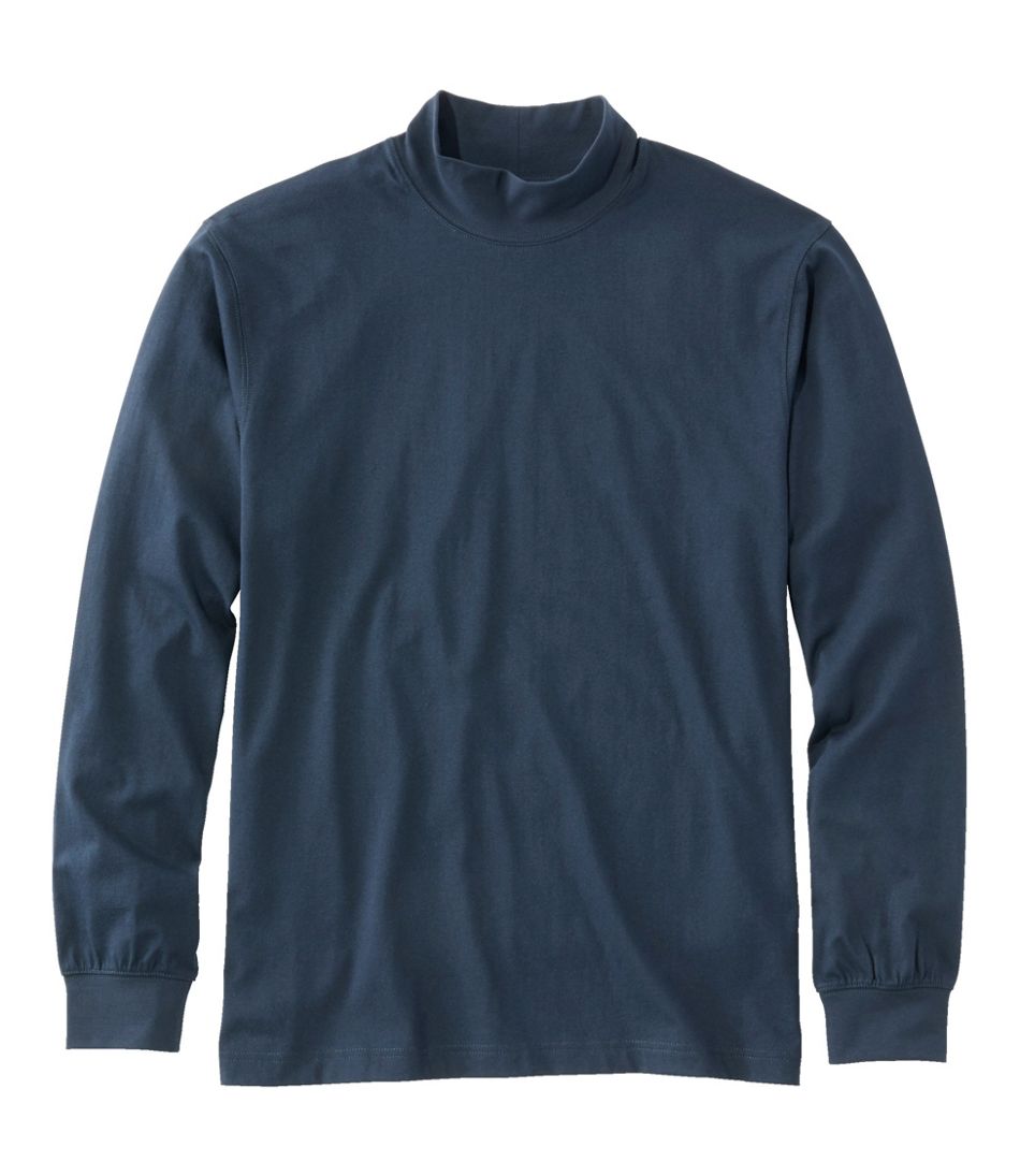 L.L.BeanMen's Carefree Unshrinkable Mockneck Shirt