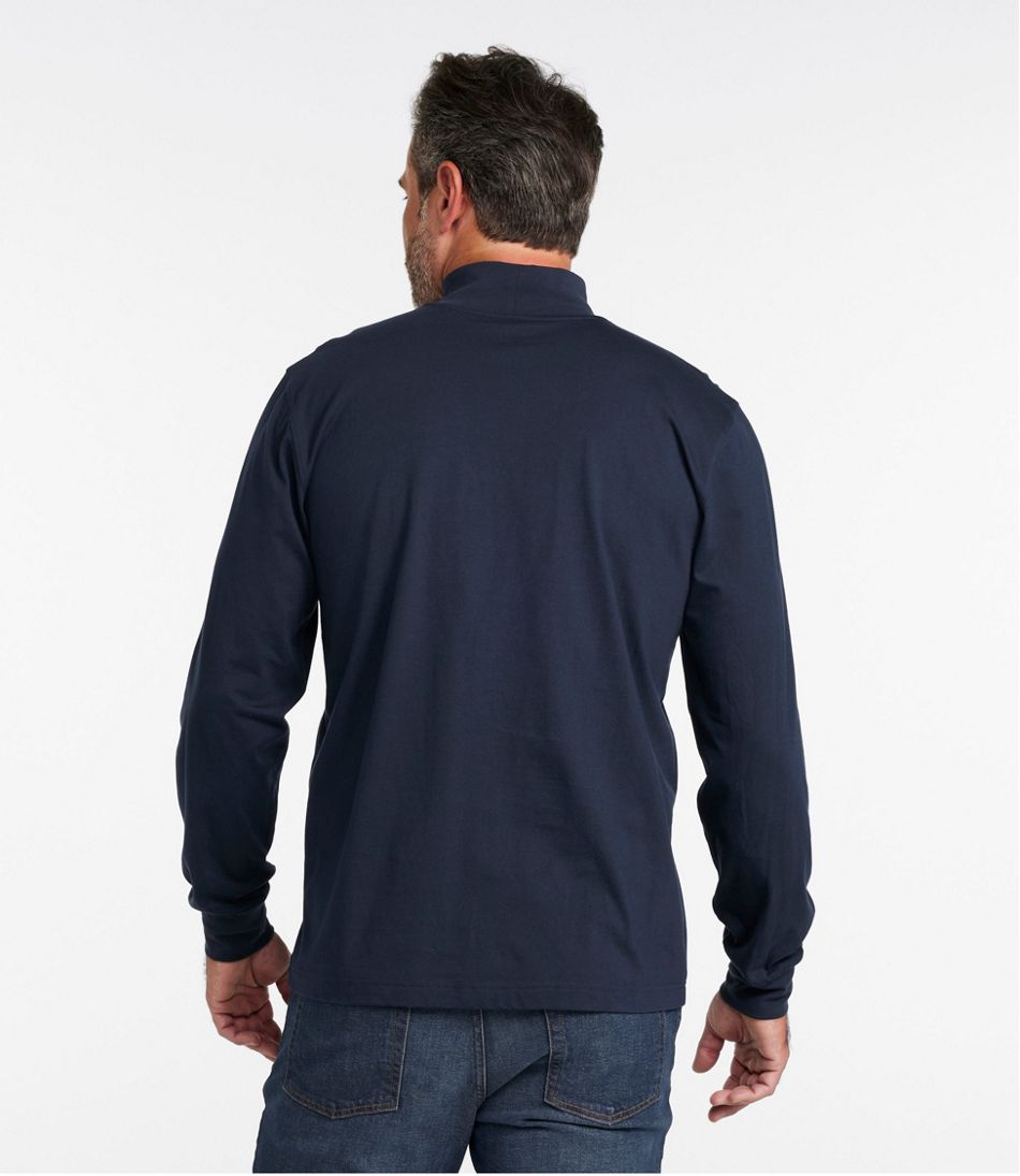 L.L.BeanMen's Carefree Unshrinkable Mockneck Shirt