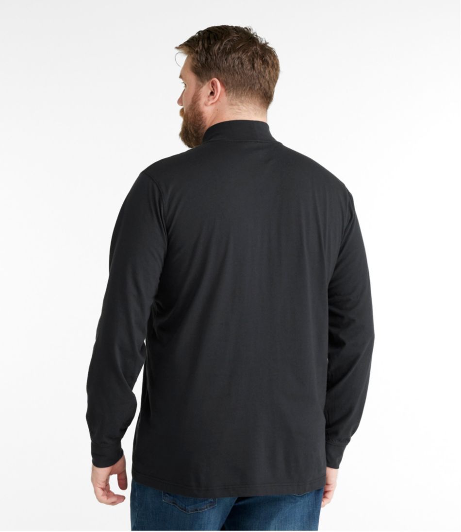 L.L.BeanMen's Carefree Unshrinkable Mockneck Shirt