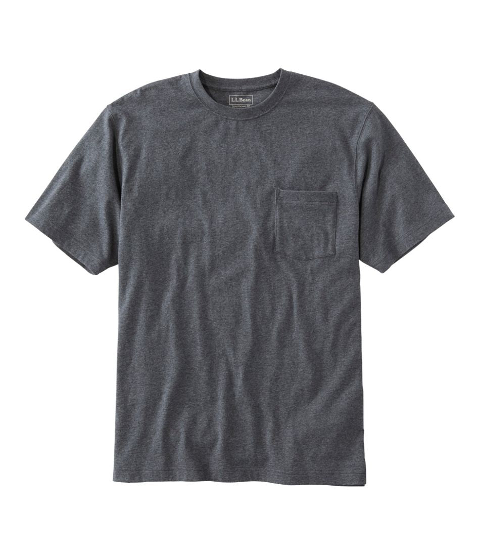 L.L.BeanMen's Carefree Unshrinkable Tee with Pocket, Traditional Fit