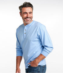 L.L.BeanMen's Carefree Unshrinkable Tee, Traditional Fit, Long-Sleeve Henley