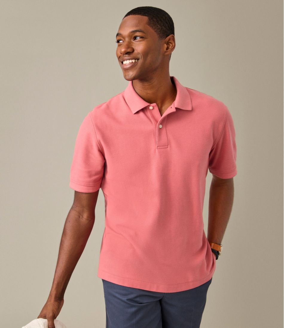 L.L.BeanMen's Premium Double L® Polo Banded, Short-Sleeve Without Pocket