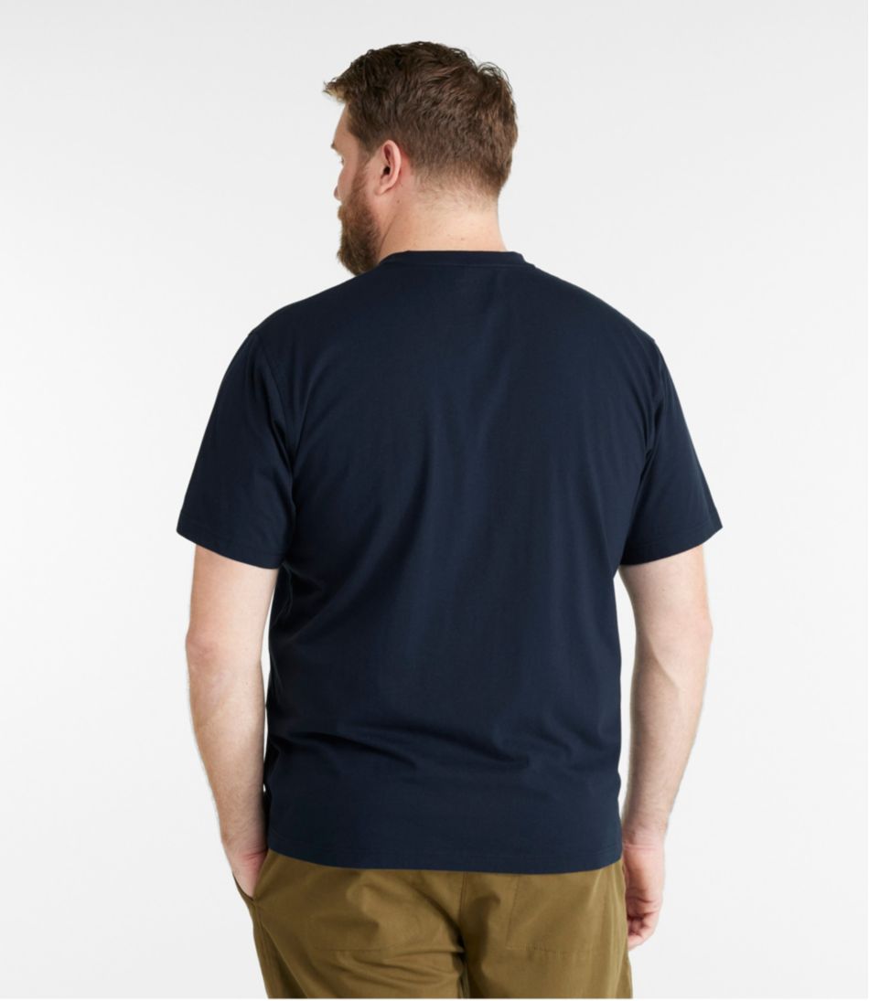 L.L.BeanMen's Carefree Unshrinkable Tee, Traditional Fit, Henley