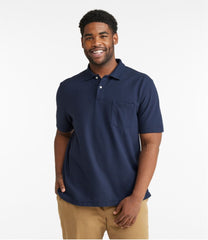 L.L.BeanMen's Premium Double L® Polo, Hemmed Short-Sleeve with Pocket