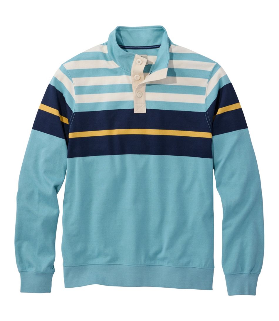 L.L.BeanMen's Bean's Vintage Soft Rugby, Mockneck, Chest Stripe