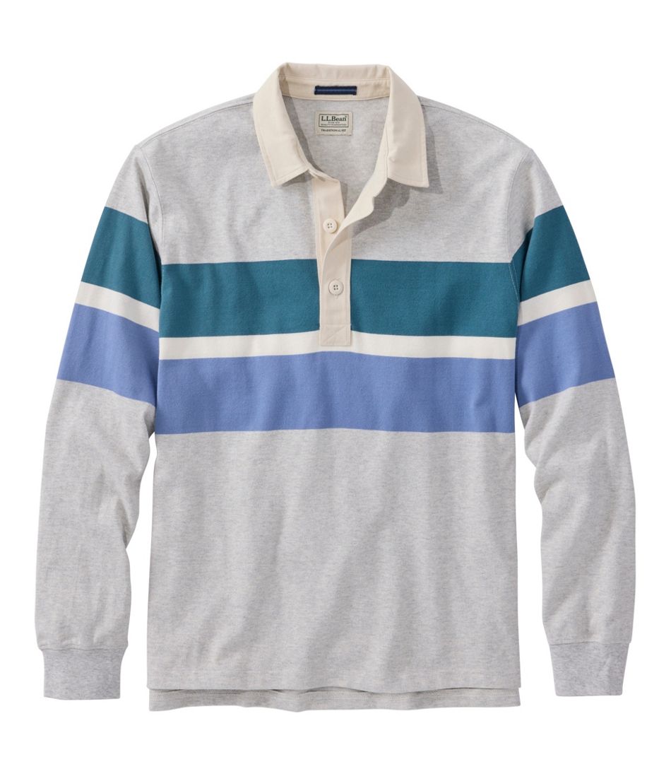 L.L.BeanMen's Bean's Vintage Soft Rugby, Chest Stripe