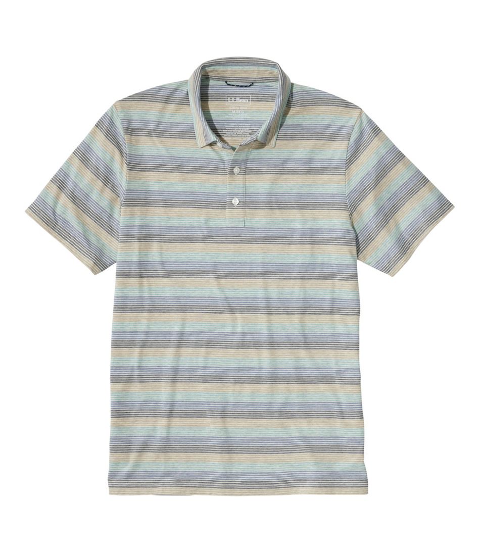 L.L.BeanMen's Comfort Stretch Performance® Pima Polo, Short-Sleeve, Stripe